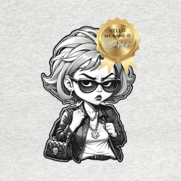 Karen with a gold badge by UniqueMe